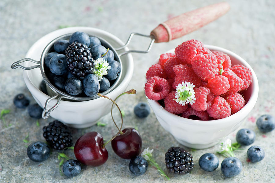 Summer Berries #1 Photograph by Verdina Anna