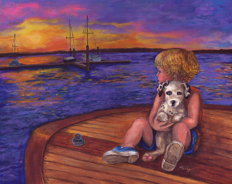 Best Friends Forever Painting by Kathleen Kelly Thompson