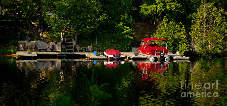 Summer morning on Muskoka River #1 Photograph by Les Palenik