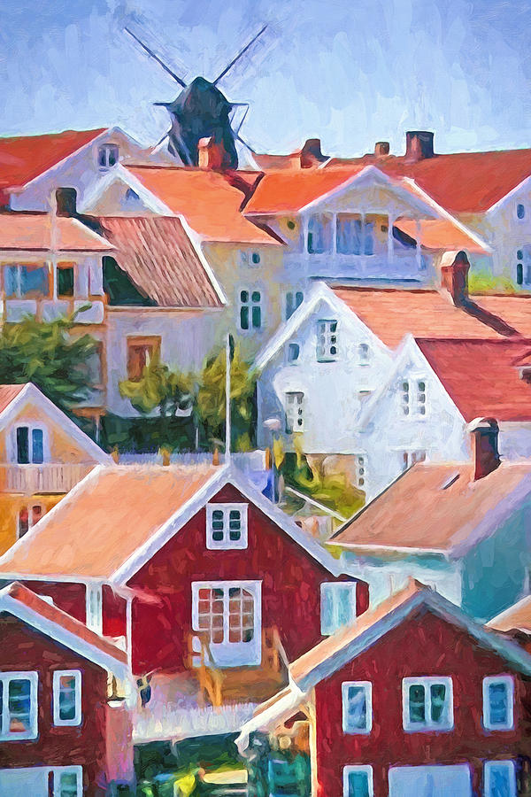 Holiday Painting - Summer Village #1 by Lutz Baar