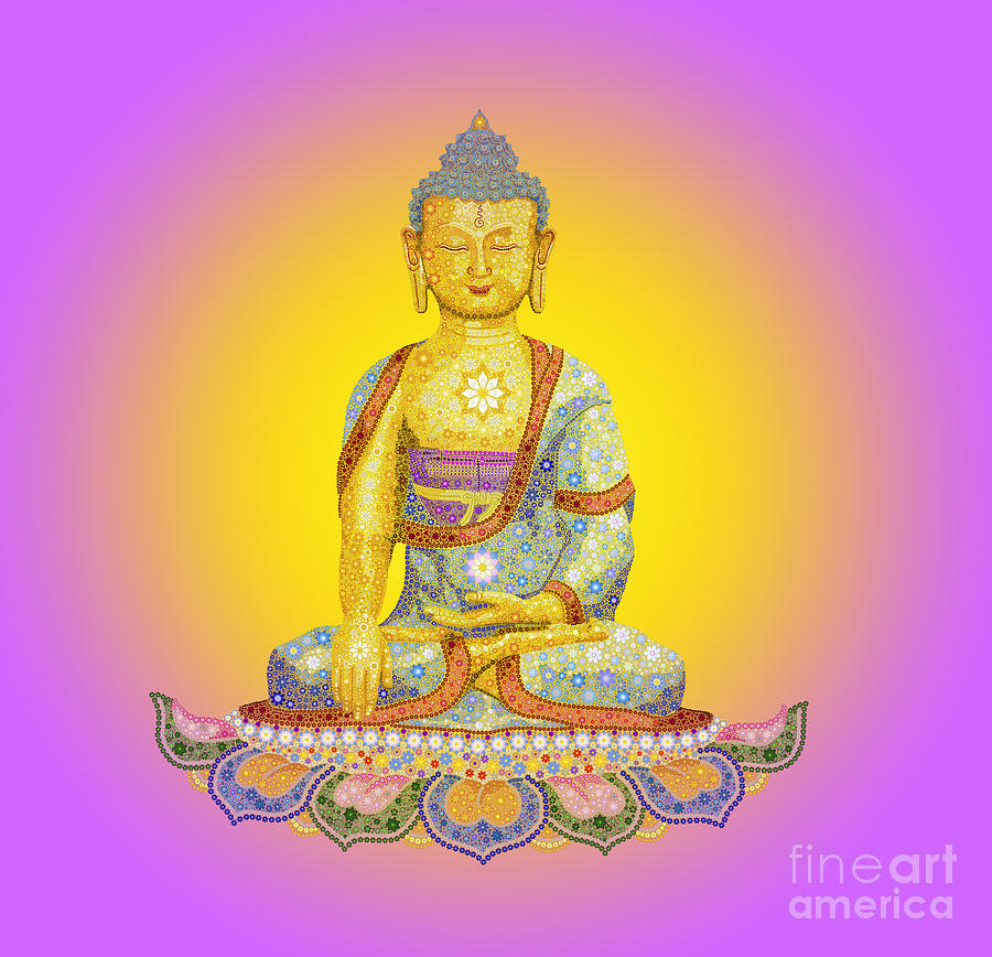 Sun Buddha #2 Digital Art by Tim Gainey