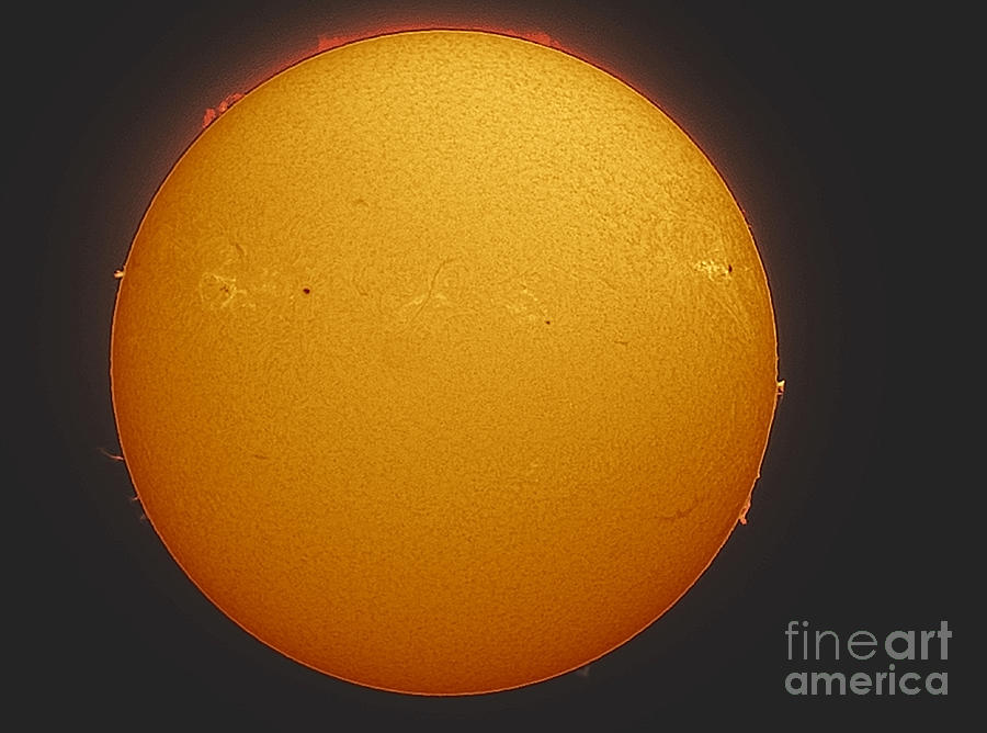 Sun In Hydrogen Alpha, 122213 #1 Photograph by John Chumack