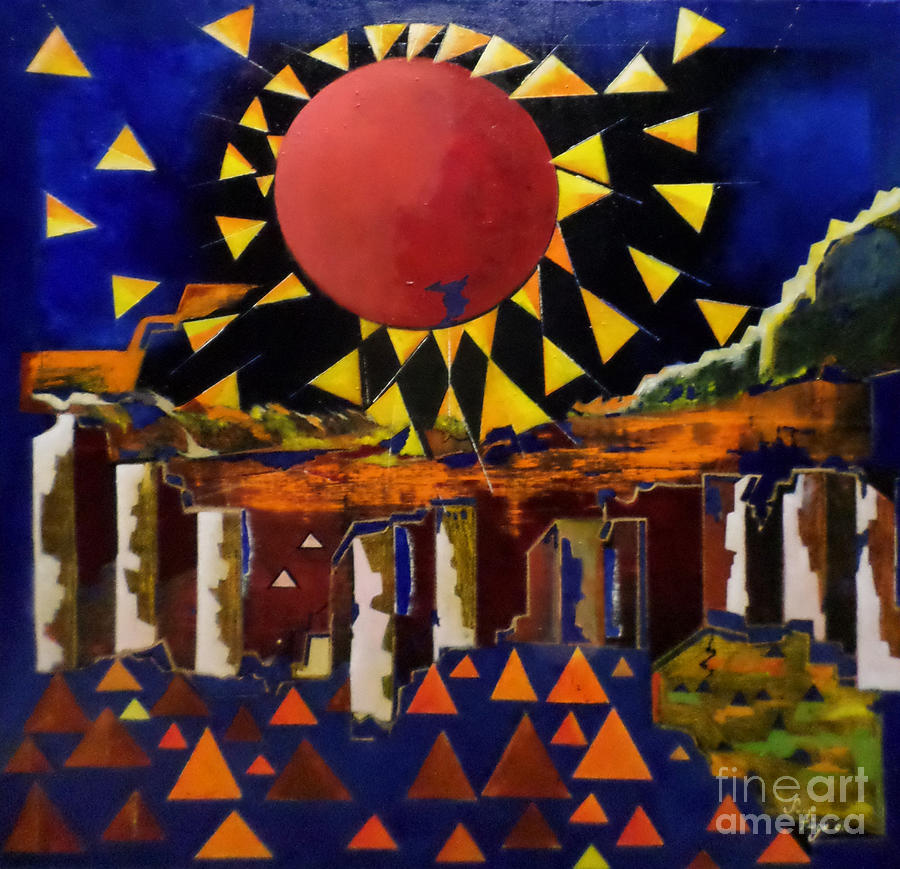 Sun of Joy Painting by Adalardo Nunciato  Santiago
