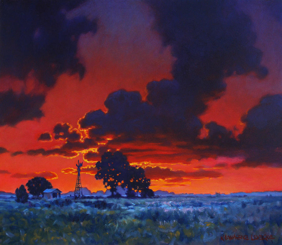 Sunset Painting - Sundown at Grand Lake #1 by Kevin Leveque