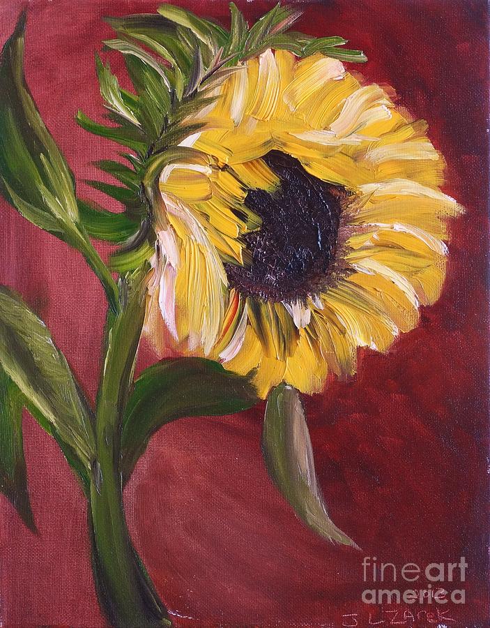 Sunflower Painting by J L Zarek