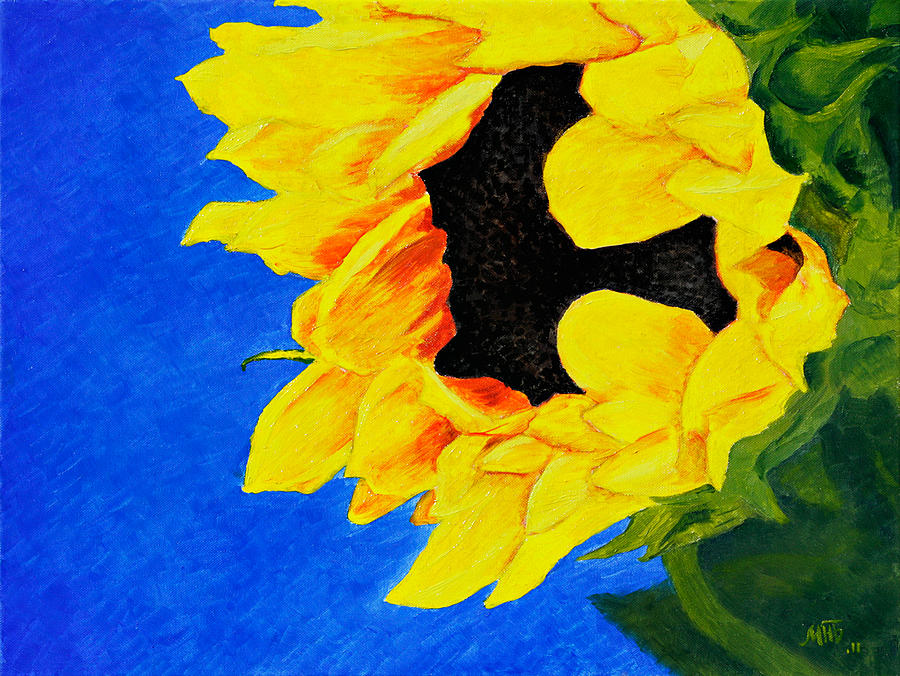 Sunflower Painting by Masha Batkova
