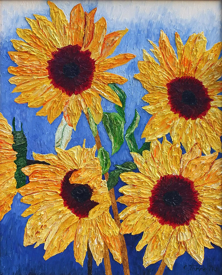 Sunflowers Painting by Chris Torre - Fine Art America