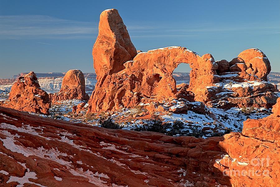 Arches National Park Photograph - Sunrise At Turret Arch #1 by Adam Jewell