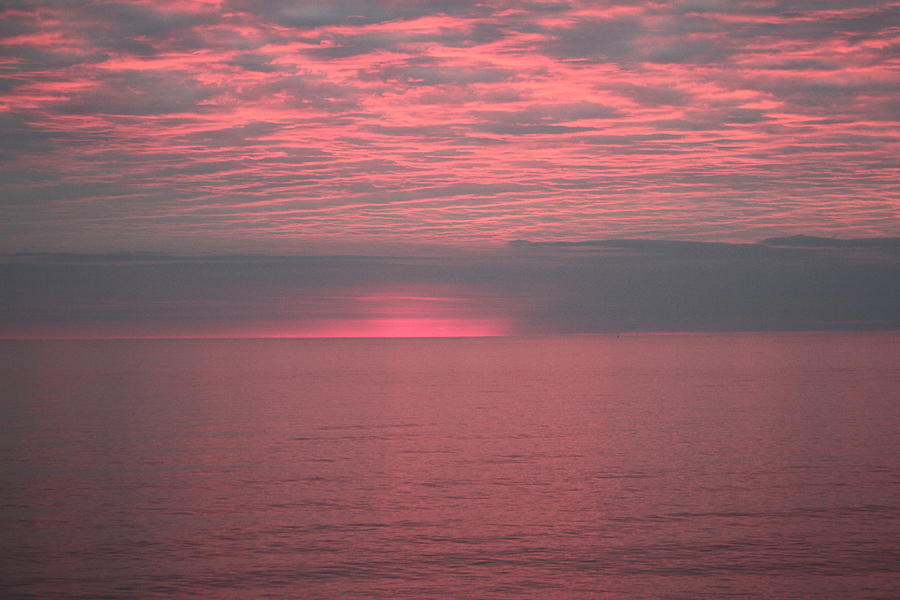 Nature Photograph - Sunrise Atlantic Ocean #1 by Valia Bradshaw