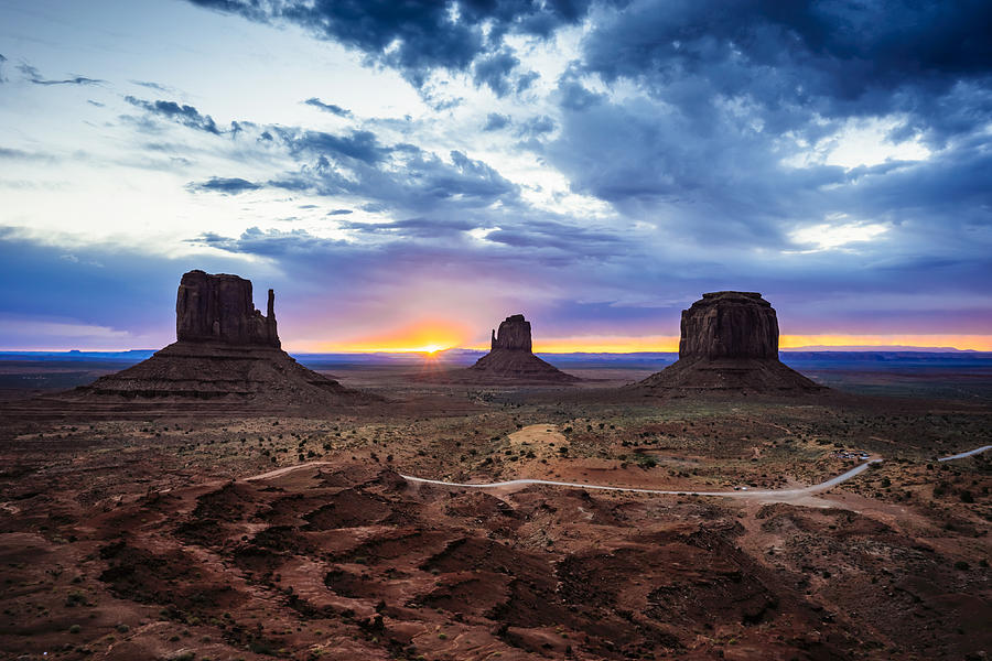 Sunrise in Monument Valley #1 Photograph by FilippoBacci