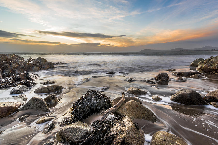Beach Photograph - Sunrise in White Rock Dalkey Dublin Ireland #1 by Giuseppe Milo