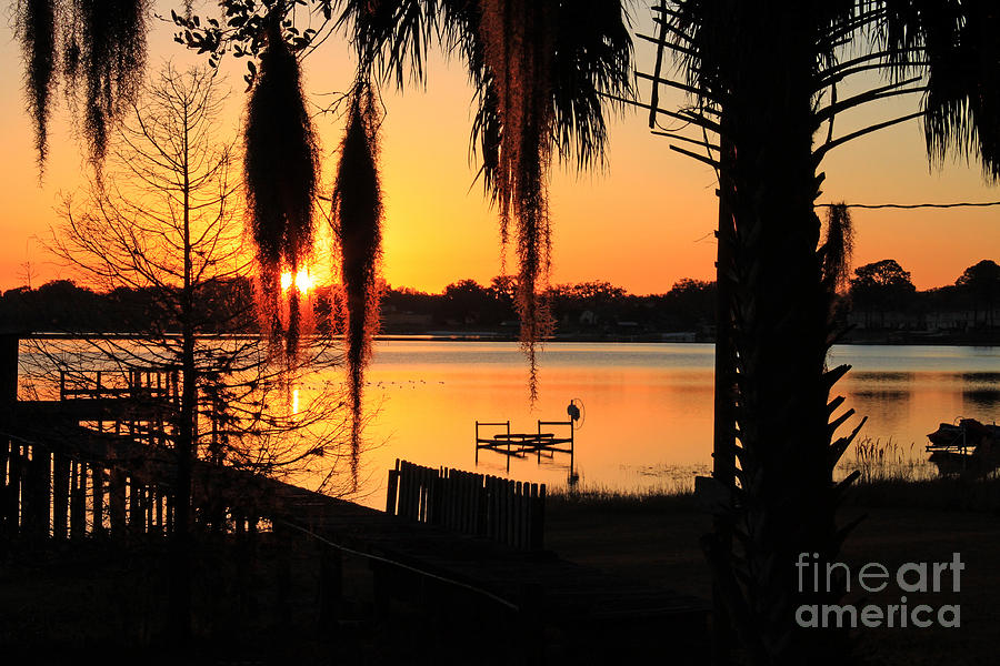 Sunrise on Lake Weir - 4 #1 Photograph by Tom Doud