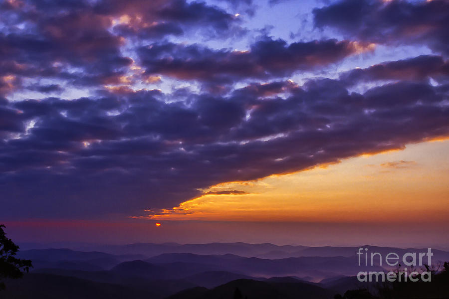 Sunrise over Blue Ridge Mountains #1 Photograph by Thomas R Fletcher
