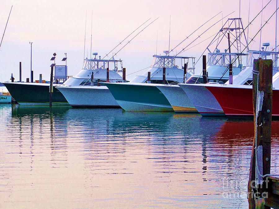 Sunrise Over Fishing Fleet Photograph