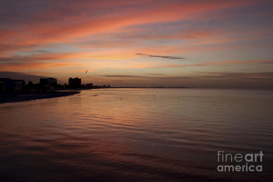 Sunrise over Fort Myers Beach Photo Photograph by Meg Rousher