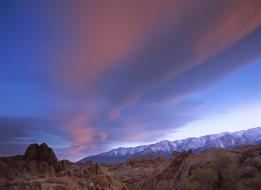 Sunrise Seen Over The Sierra Nevada #1 Photograph by Tim Fitzharris