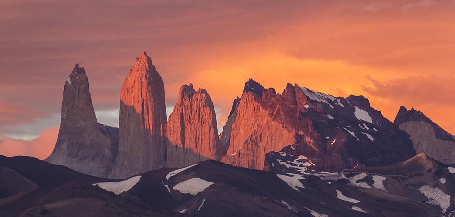 Argentina Photograph - Sunrise Torres Del Paine Np Chile by Matthias  Breiter