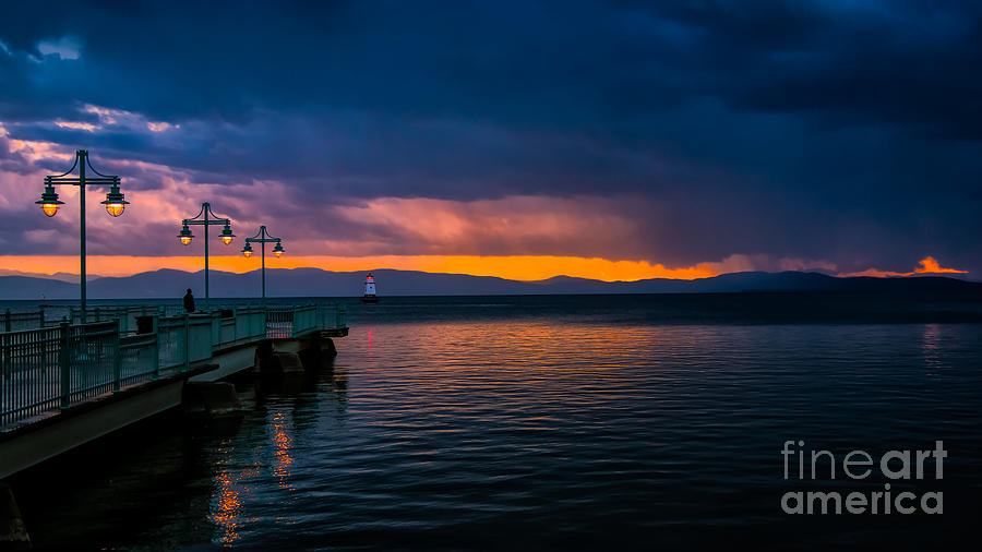 Sunset after a passing thundershower. #2 Photograph by New England Photography