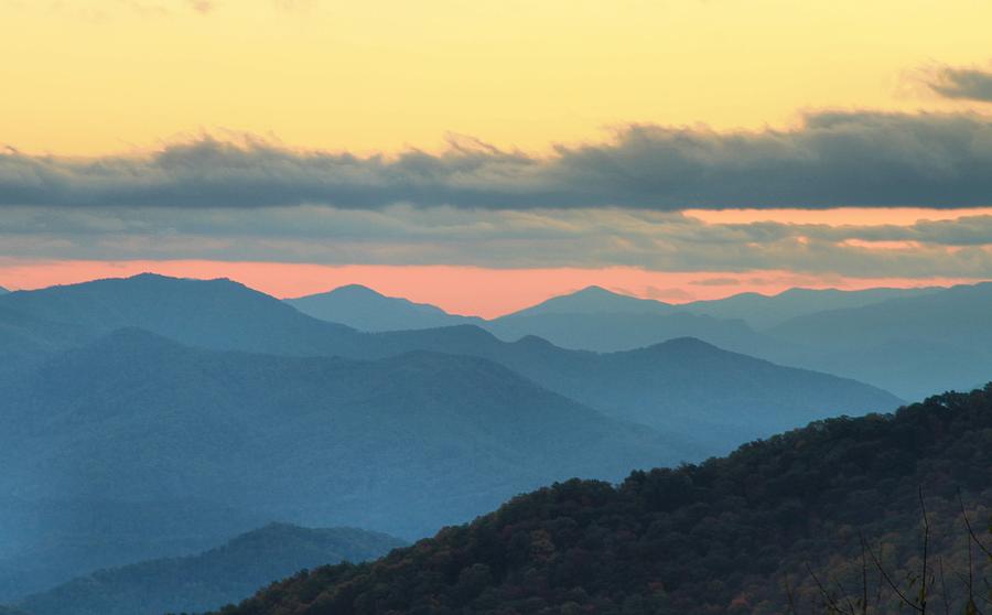 Sunset At Blue Ridge Parkway Photograph by Dan Sproul