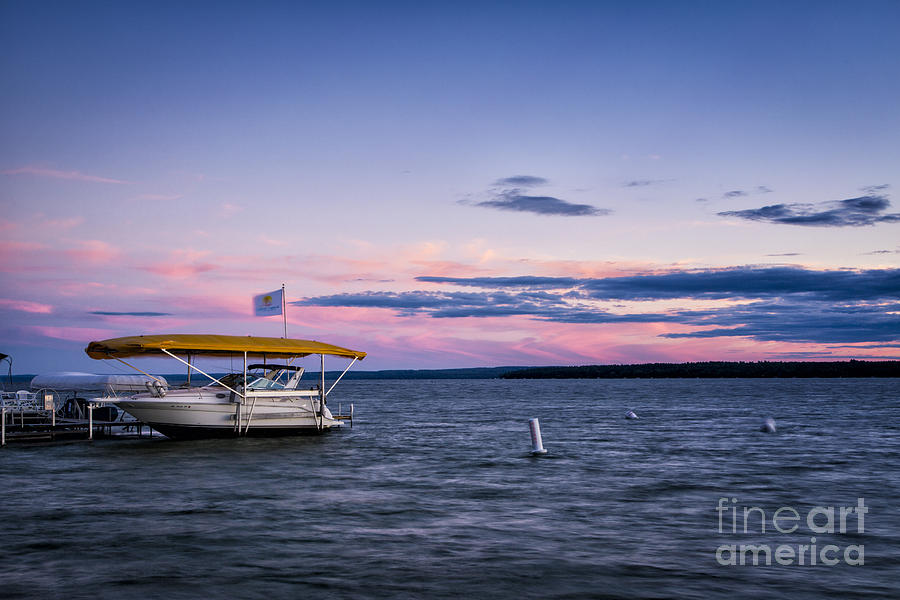 Sunset At Burt Lake #1 Photograph by Timothy Hacker