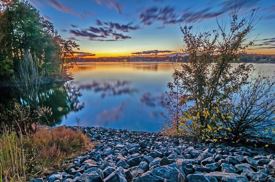 Charlotte Photograph - Sunset At Lake Wylie #1 by Alex Grichenko