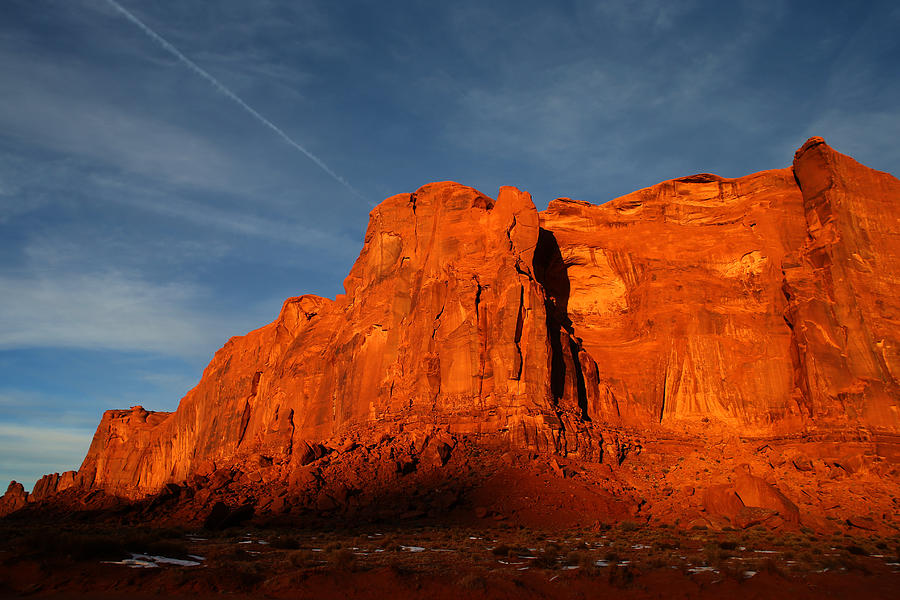 Sunset at Monument Valley #1 Photograph by Kim French