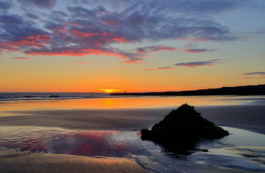 Sunset at Porthcawl #1 Photograph by Pete Hemington