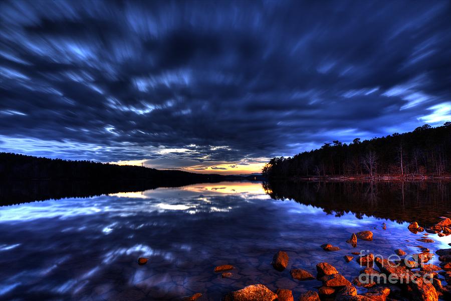 Sunset at the Lake #1 Photograph by Robert Loe