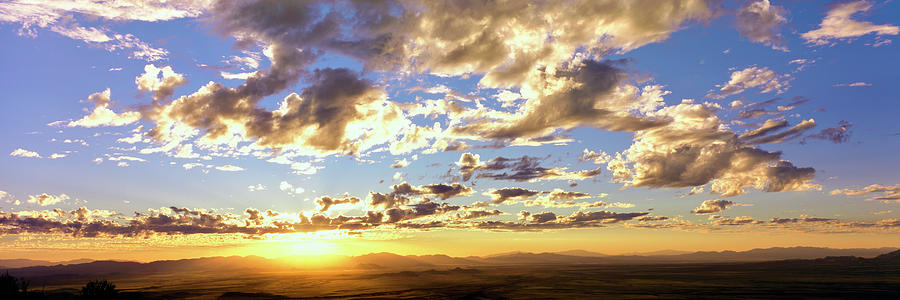 Canyon De Chelly National Monument Photograph - Sunset From The Rim Of Canyon De Chelly #1 by Panoramic Images