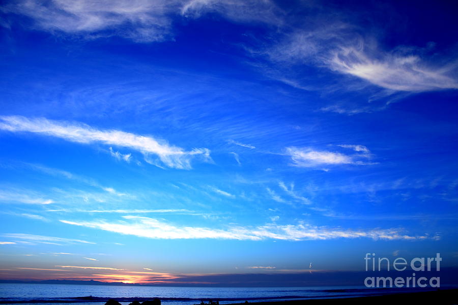 Sunset Ocean Blue #2 Photograph by Henrik Lehnerer