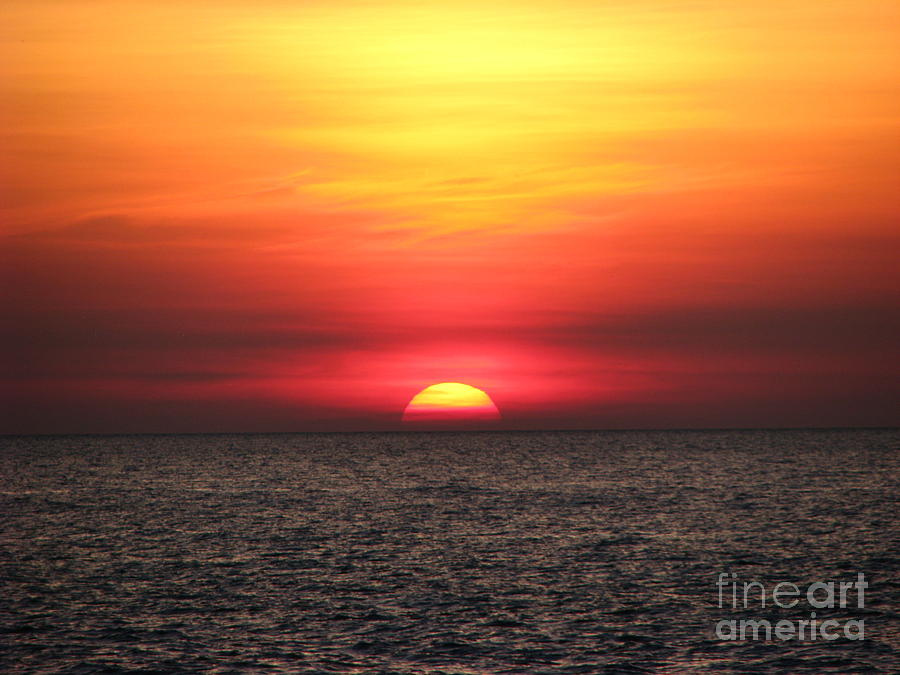 Sunset on Lake Erie #1 Photograph by Michael Krek