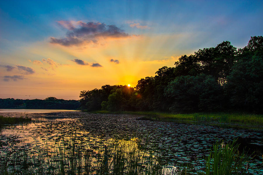 Sunset on Lake Masterman Photograph by Adam Mateo Fierro