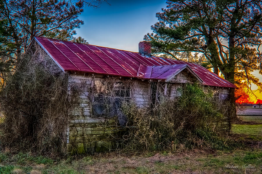 Sunset on Old House Photograph by Robert Mullen - Fine Art America