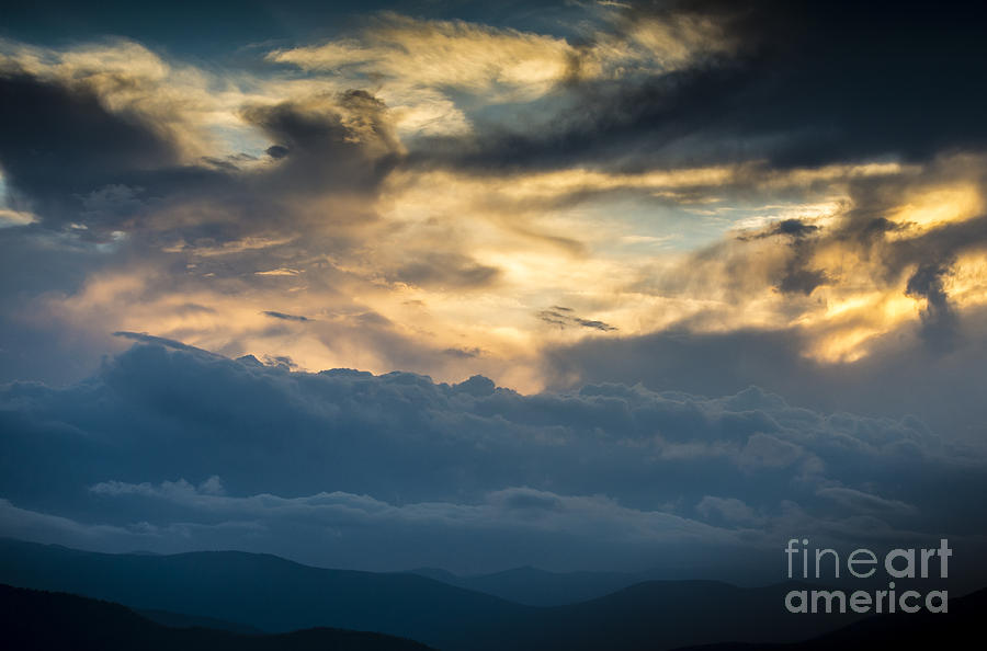 Sunset on the Blue Ridge Mountains #1 Photograph by David Oppenheimer