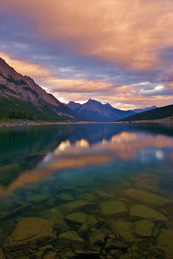 Sunset Over Medicine Lake #1 Photograph by James Steinberg