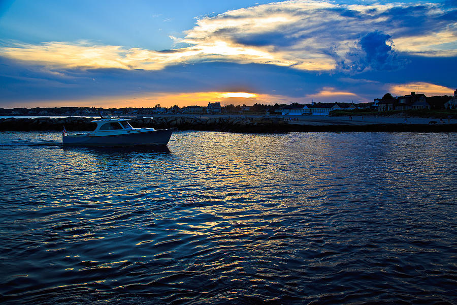 Sunset Over the Maine Seashore 5 #1 Photograph by John Hoey