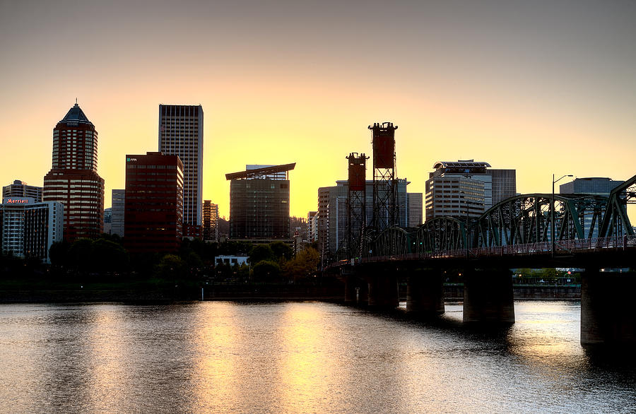 Portland Photograph - Sunset Portland Oregon #1 by Mark Duffy
