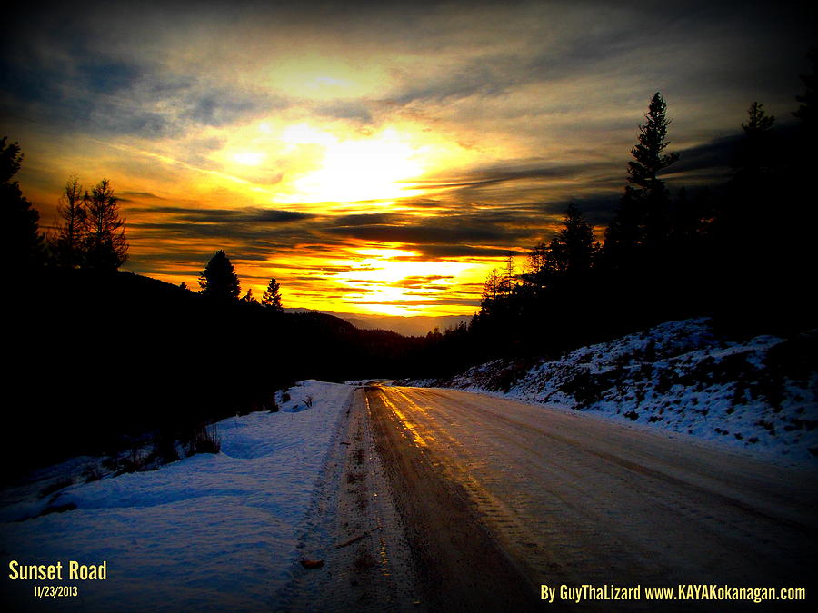 Sunset Road #1 Photograph by Guy Hoffman