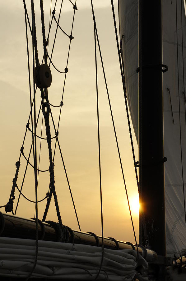 Sunset Sail Photograph by Laurie Perry