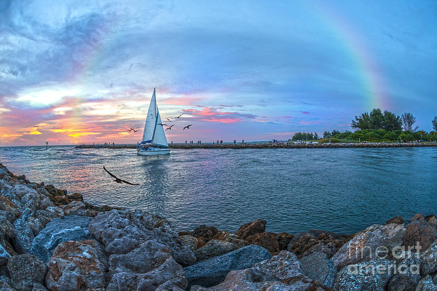 Sunset Sail Venice Florida #2 Photograph by Anne Kitzman