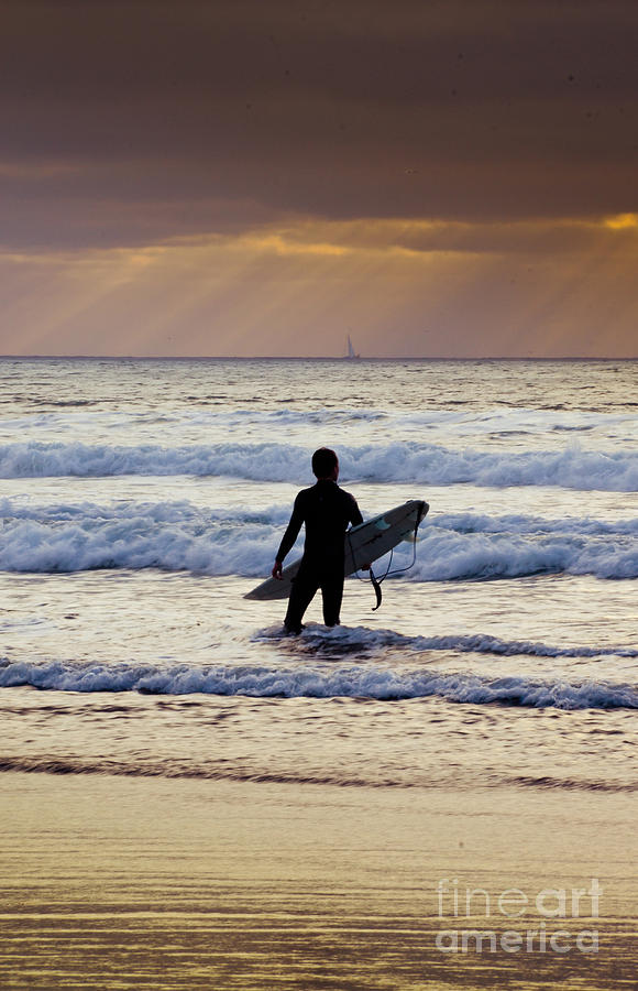 Sunset Surfer #1 Photograph by Kelly Wade
