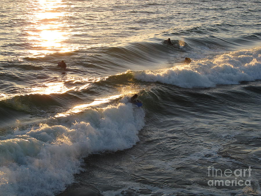 Sunset Surfers #1 Photograph by B Rossitto