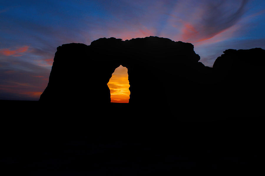 Sunset Through the Keyhole #2 Photograph by Alan Hutchins