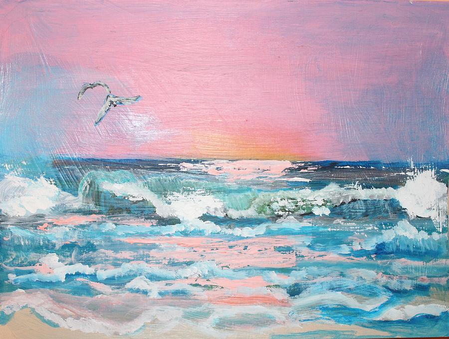 Sunset Painting - Sunset #1 by Victoria Hasenauer