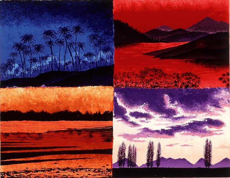 Sunsets #1 Painting by Karen Buford