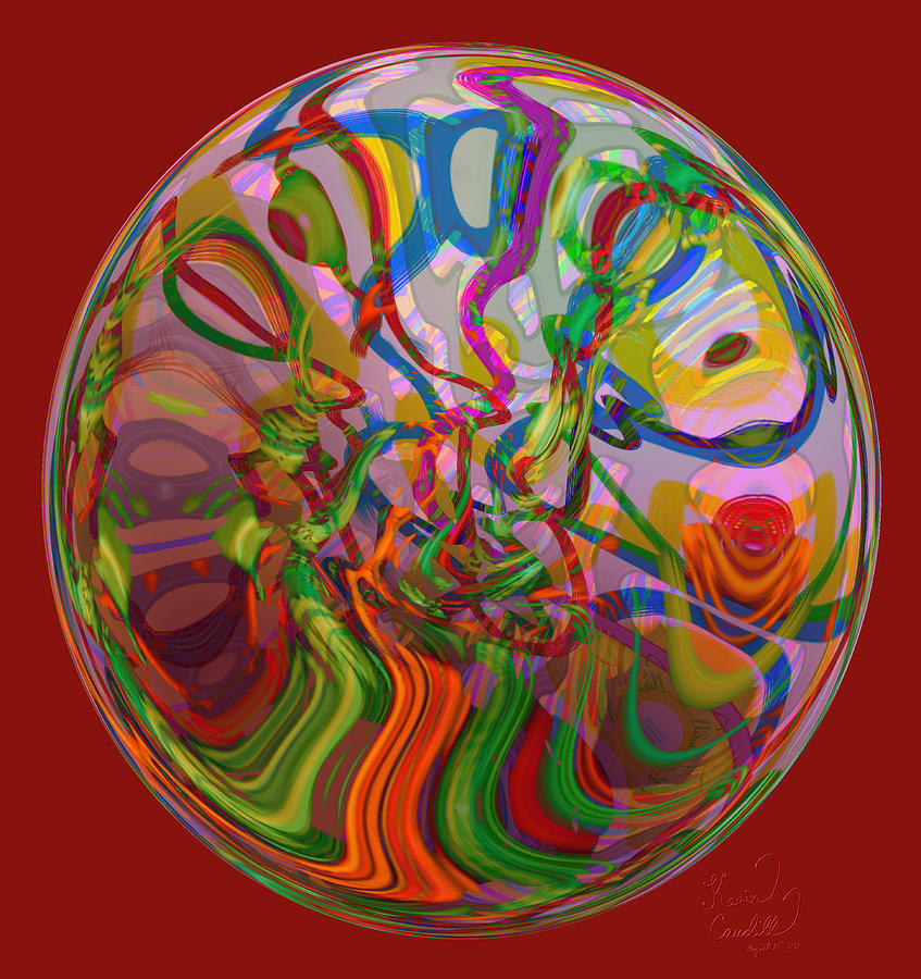 Super Ball #1 Digital Art by Kevin Caudill