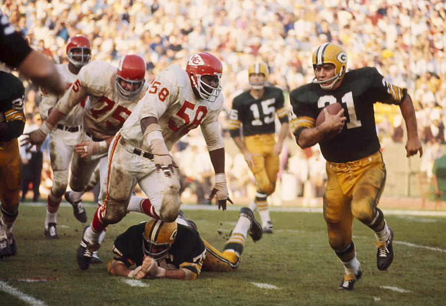 Super Bowl I - Kansas City Chiefs vs Green Bay Packers - January 15, 1967 #1 Photograph by James Flores