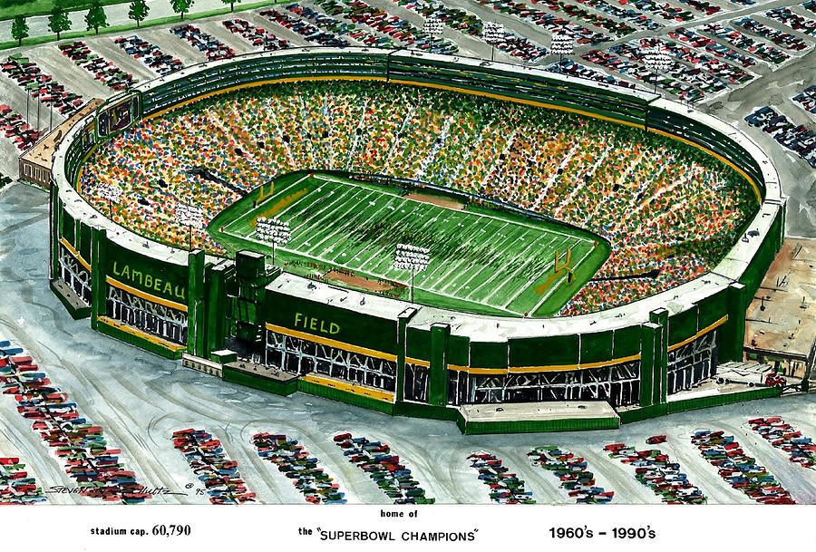 Green Bay Packers Painting - Superbowl Champions #1 by Steven Schultz