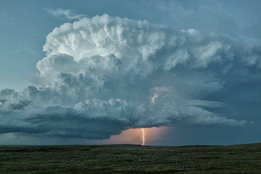 Supercell Thunderstorm And Lightning #1 Photograph by Roger Hill/science Photo Library