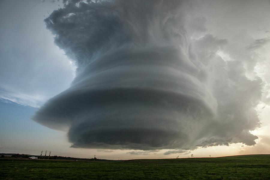 Landscape Photograph - Supercell Thunderstorm #1 by Roger Hill